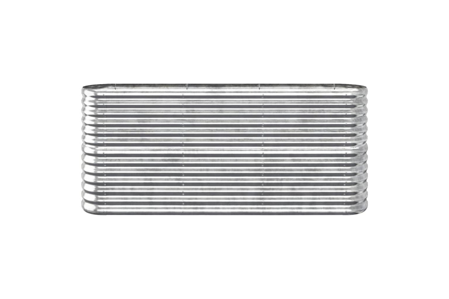 vidaXL 318897 Garden Raised Bed Powder-coated Steel 152x40x68cm Silver-2