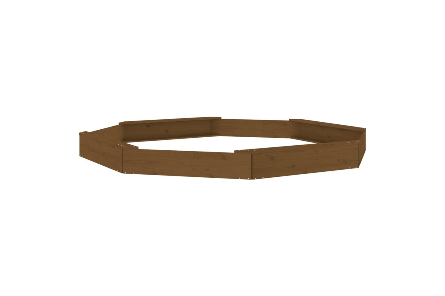 vidaXL 825026 Sandbox With Seats Honey Brown Octagon Solid Wood Pine-5