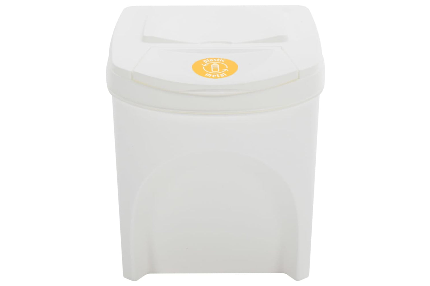 Vidaxl 152201 Stackable Garbage Bin Boxes 4 Pcs White 100 L Polypropylene-5