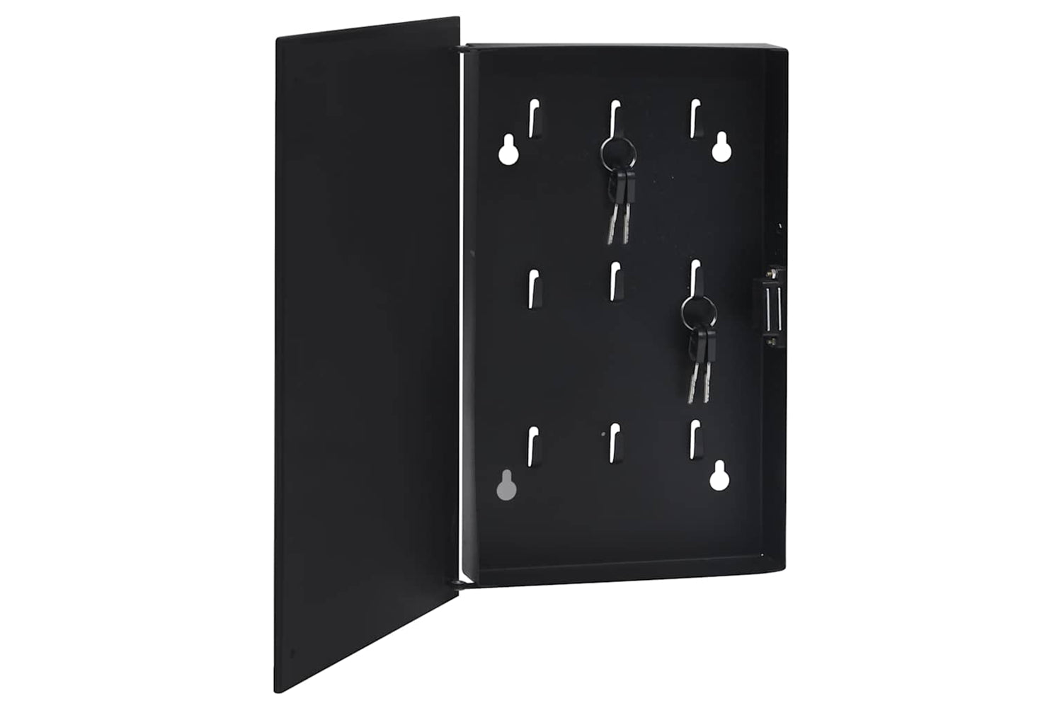 Vidaxl Key Box With Magnetic Board Black 30x20x5.5 Cm-2