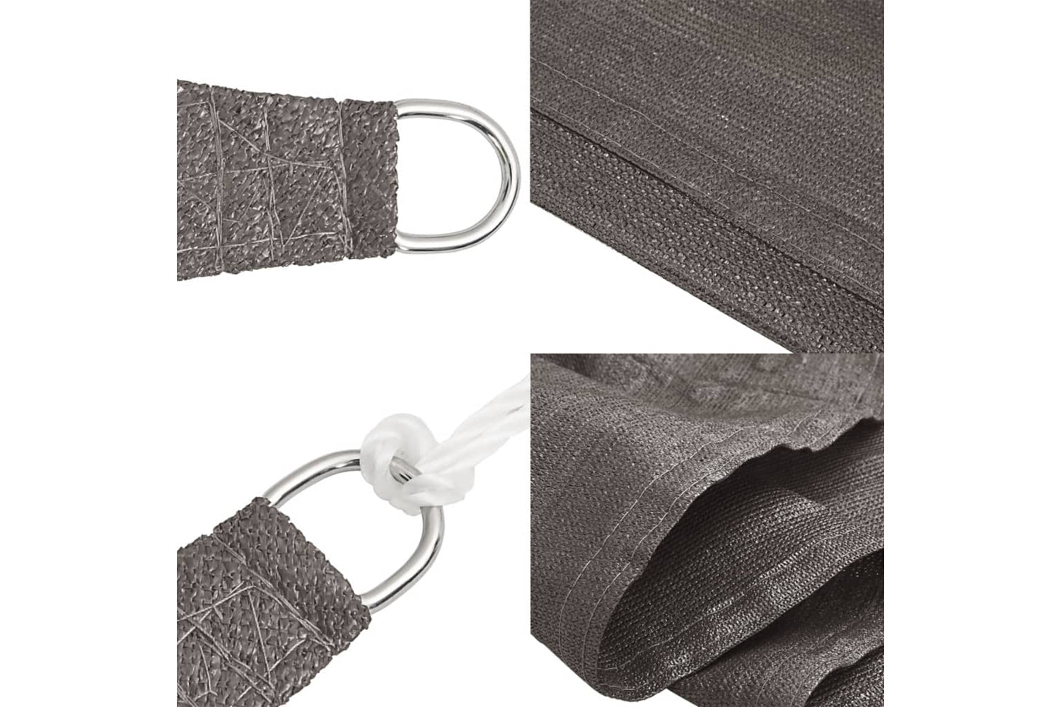 vidaXL 311103 Sunshade Sail 160 G/mÂ² Anthracite 3/4x2 M Hdpe-6
