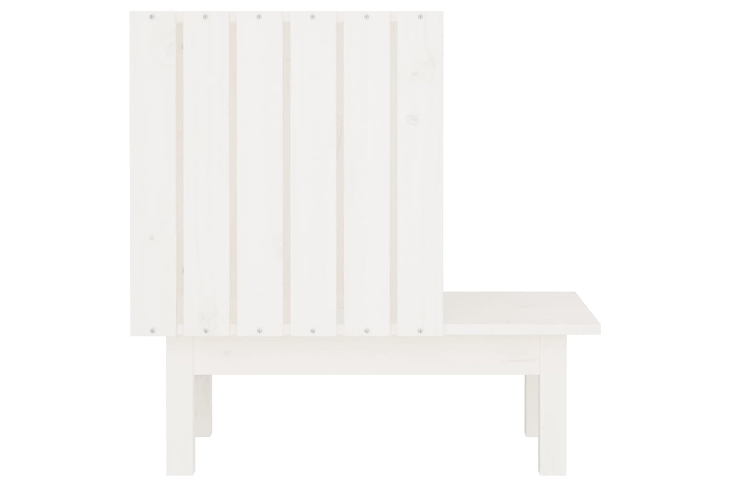 vidaXL 822453 Cat House White 60x36x60cm Solid Wood Pine-4