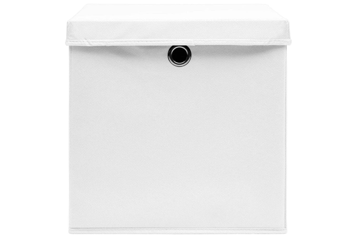 vidaXL 325208 Storage Boxes With Covers 4 Pcs 28x28x28cm White-4