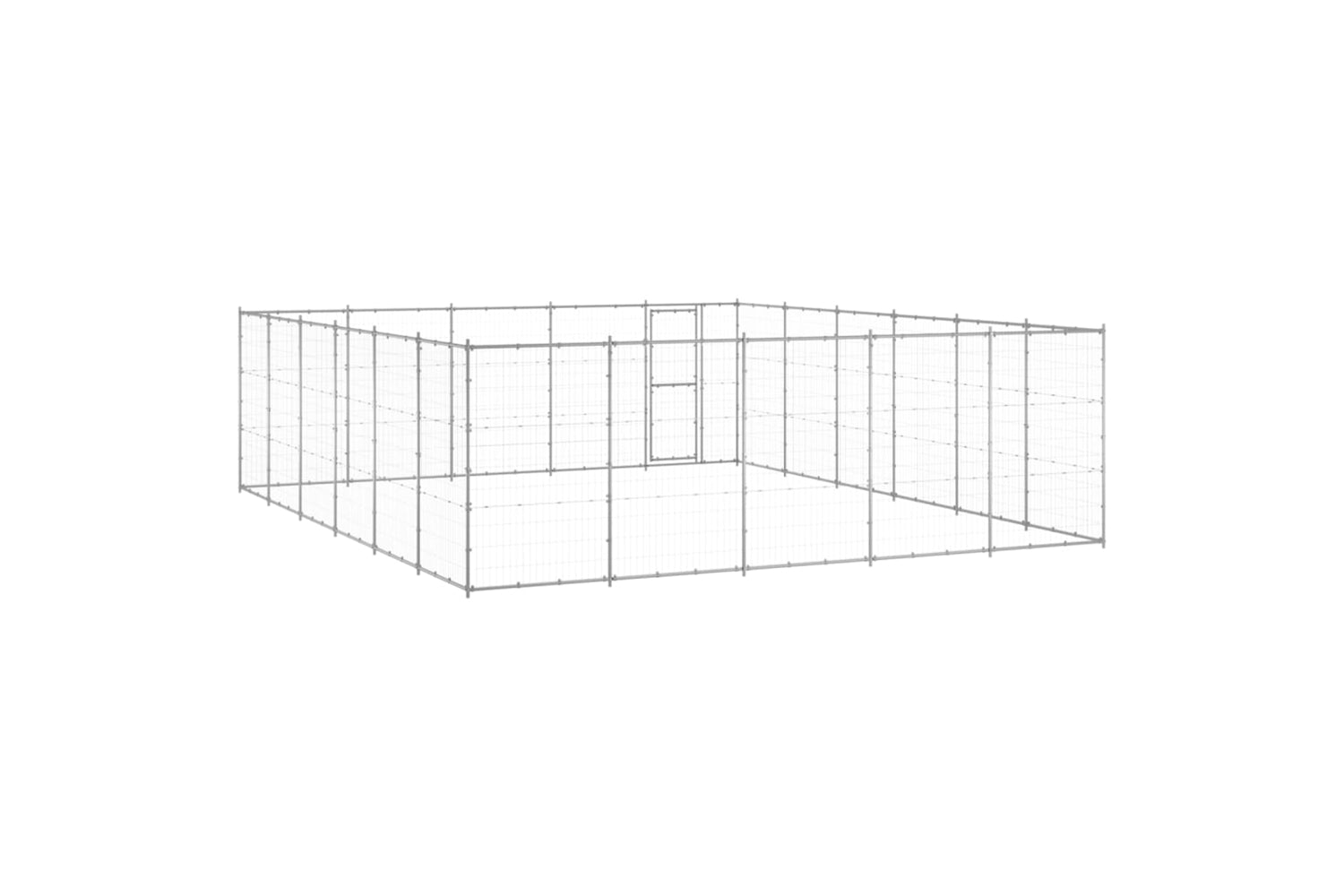Vidaxl 3082329 Outdoor Dog Kennel Galvanised Steel 36.3 M2-4