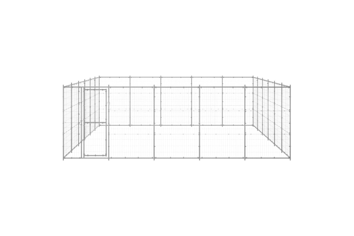 Vidaxl 3082329 Outdoor Dog Kennel Galvanised Steel 36.3 M2-2