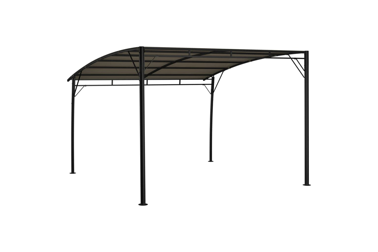 Vidaxl 312254 Garden Sunshade Awning 3x3x2.55 M Taupe-4