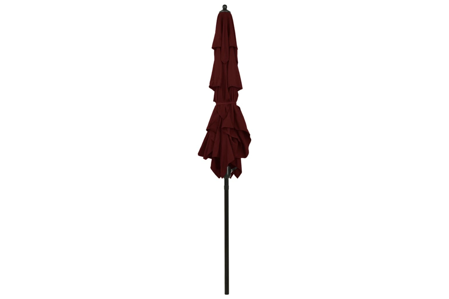 Vidaxl 313848 3-tier Parasol With Aluminium Pole Bordeaux Red 2x2 M-4