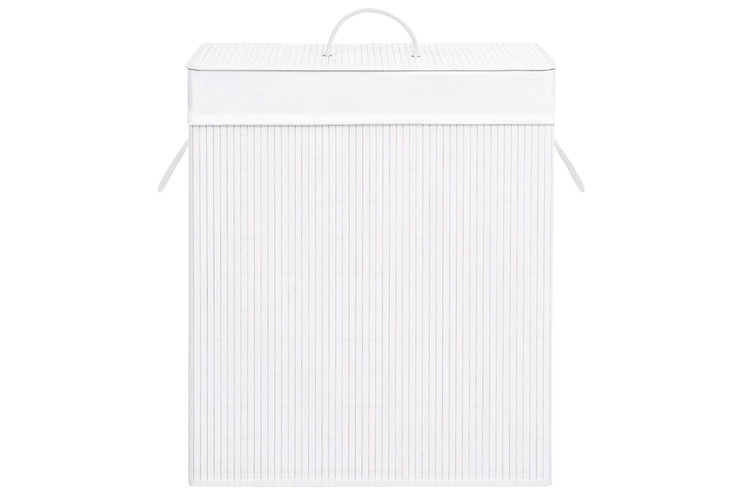 Vidaxl 320752 Bamboo Laundry Basket White 83 L-4