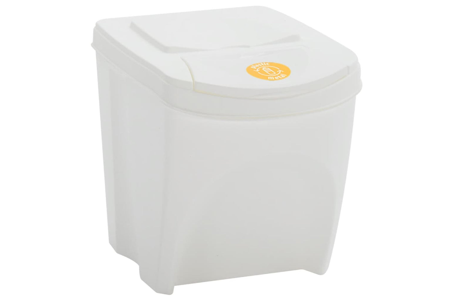 Vidaxl 152201 Stackable Garbage Bin Boxes 4 Pcs White 100 L Polypropylene-4