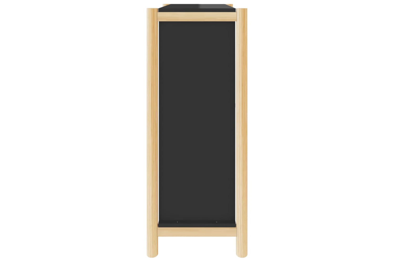vidaXL 345685 Shoe Cabinet Black 57.5x33x80cm Engineered Wood-6