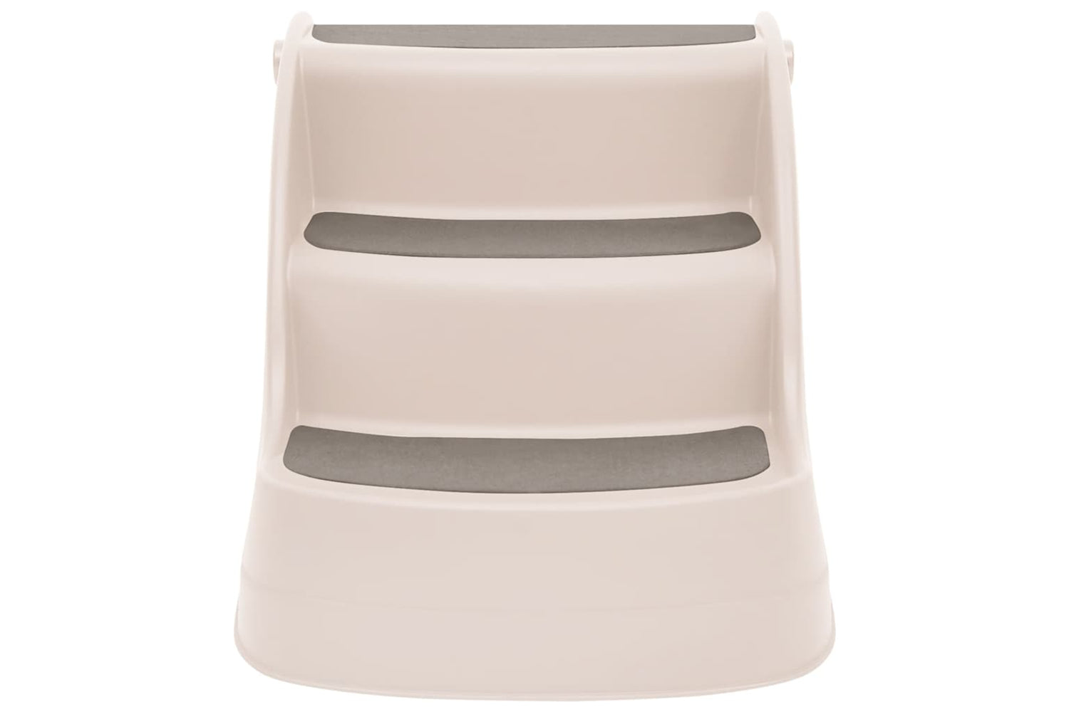 vidaXL 152233 Folding 3-step Dog Stairs Cream 50x38x38cm Plastic-2