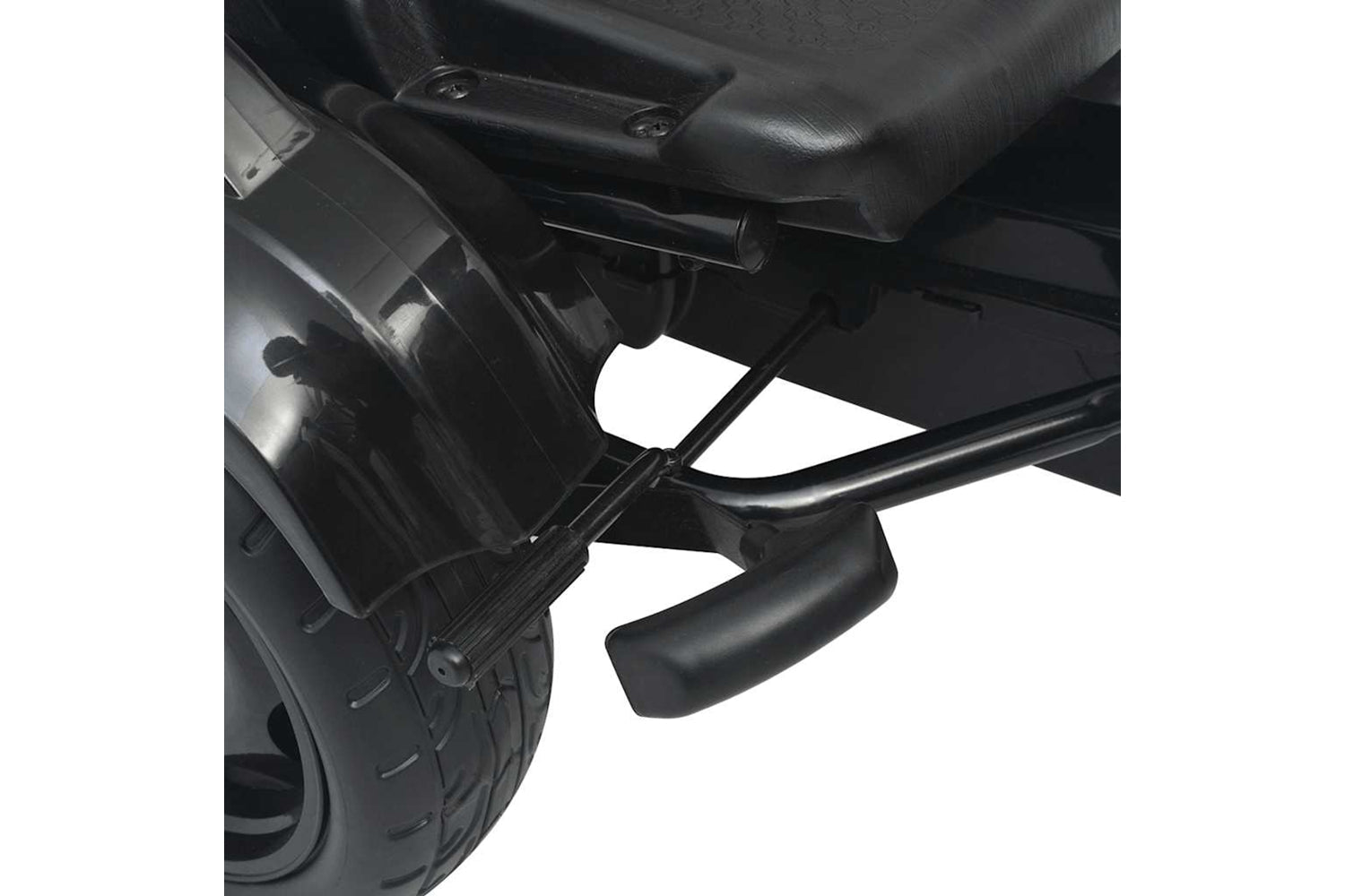 Vidaxl Pedal Go Kart With Adjustable Seat Black-5