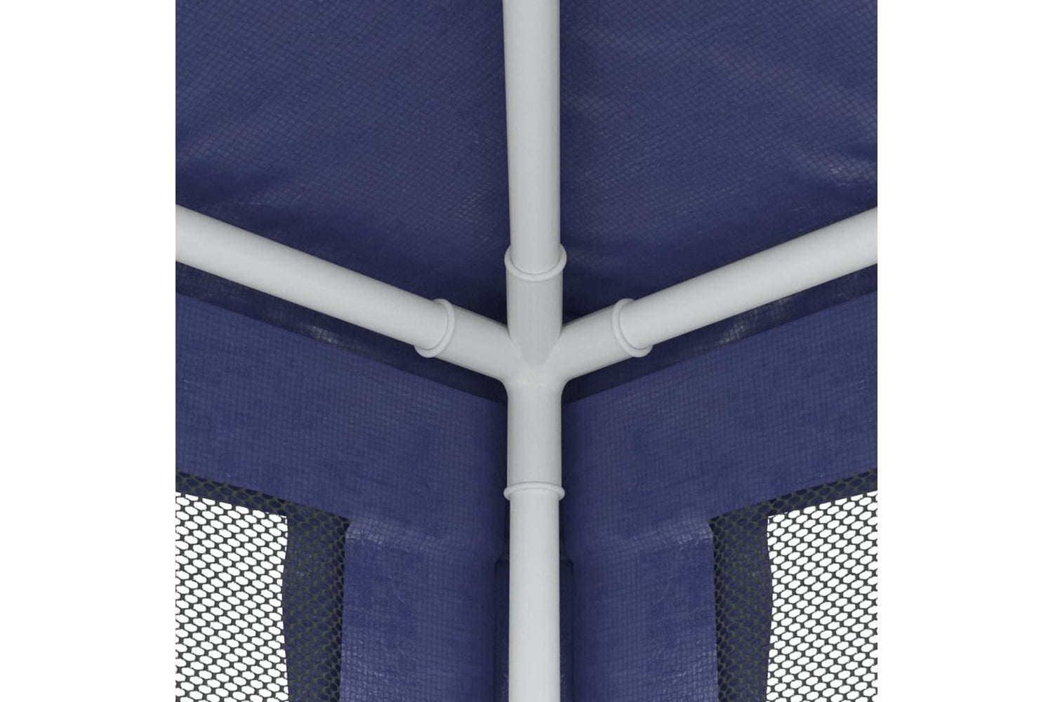 Vidaxl 319247 Party Tent With 10 Mesh Sidewalls Blue 3x12 M Hdpe-5