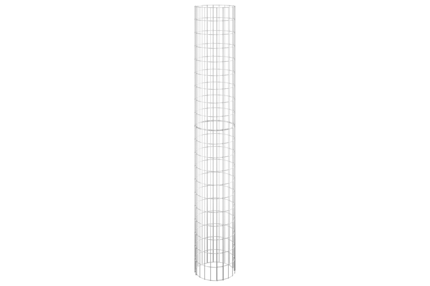vidaXL 152022 Circular Gabion Raised Beds 3 Pcs Galvanised Steel ÃƒÂƒÃ‚Â˜30x200cm-2