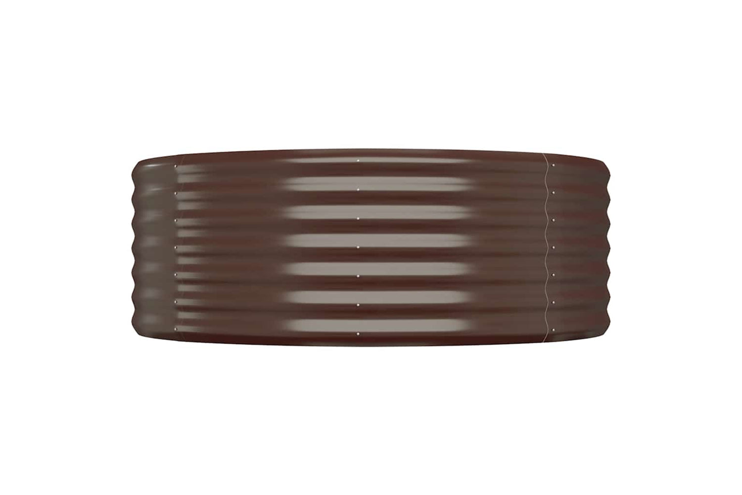 vidaXL 318985 Garden Raised Bed Powder-coated Steel 100x100x36cm Brown-2