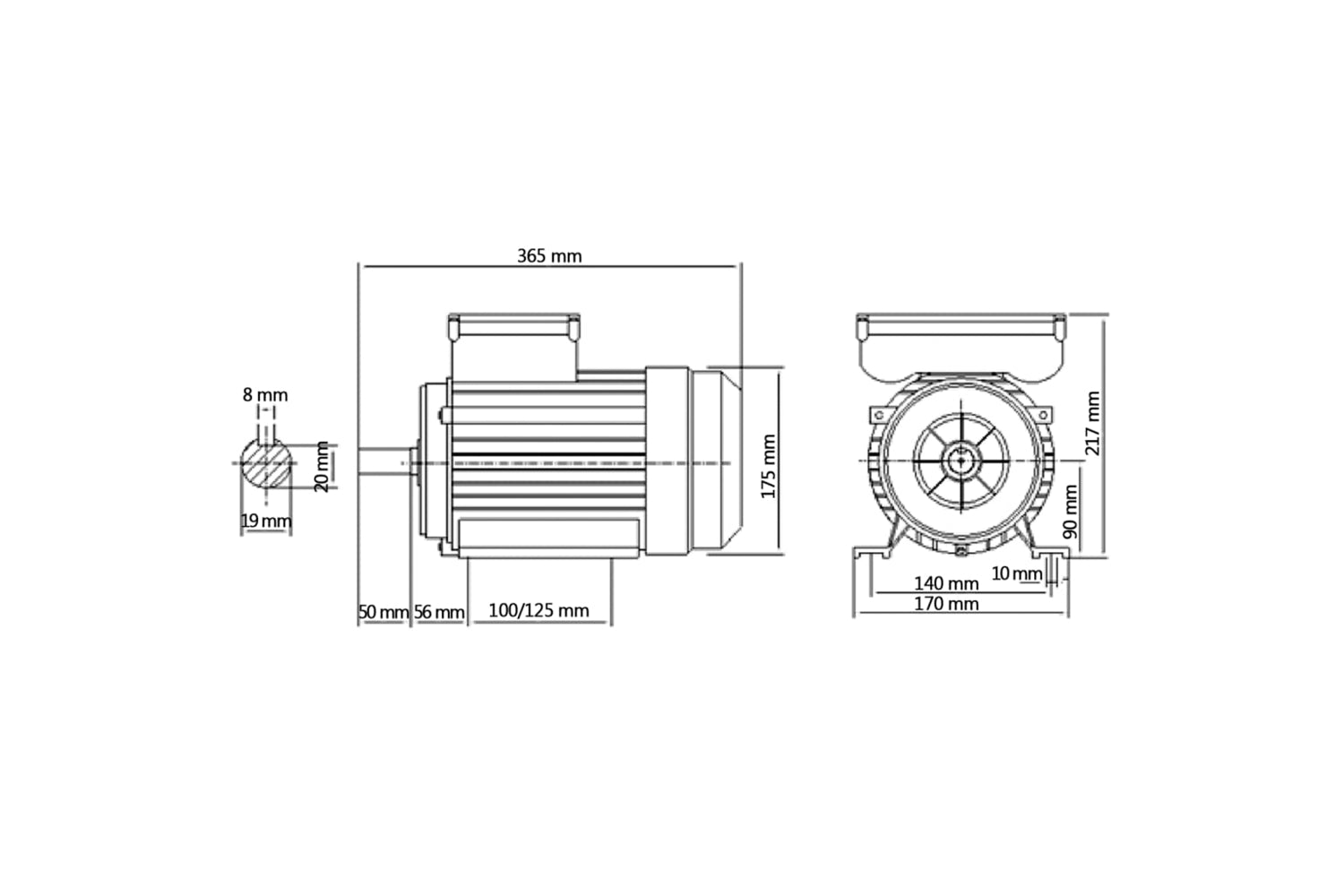 Vidaxl 148002 Single Phase Electric Motor Aluminium 2.2kw/3hp 2 Pole 2800 Rpm-8