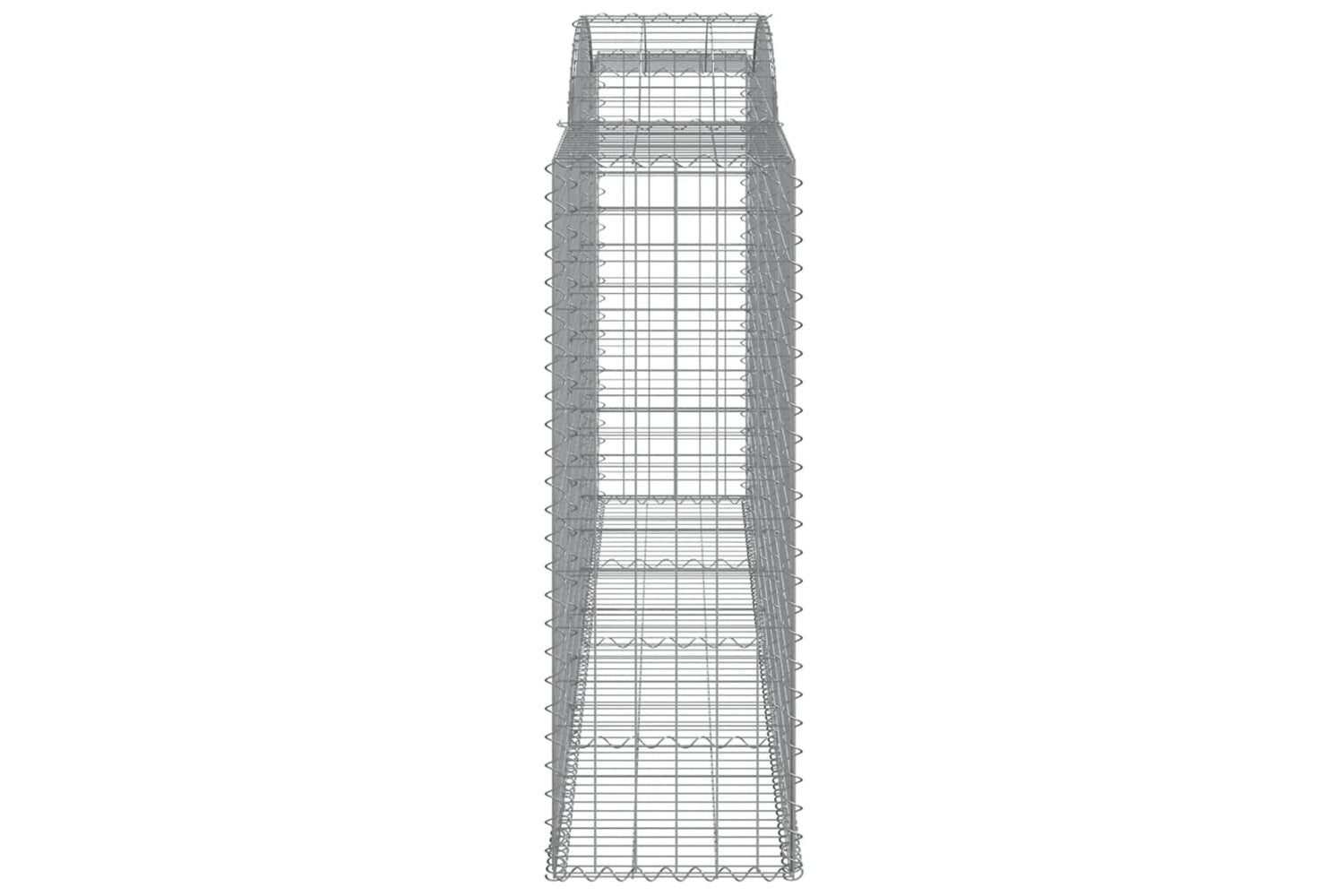 vidaXL 3146741 Arched Gabion Baskets 6 Pcs 300x50x140/160cm Galvanised Iron-4