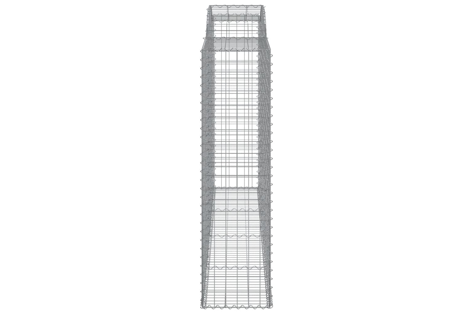 vidaXL 3146776 Arched Gabion Baskets 5 Pcs 300x50x180/200cm Galvanised Iron-4