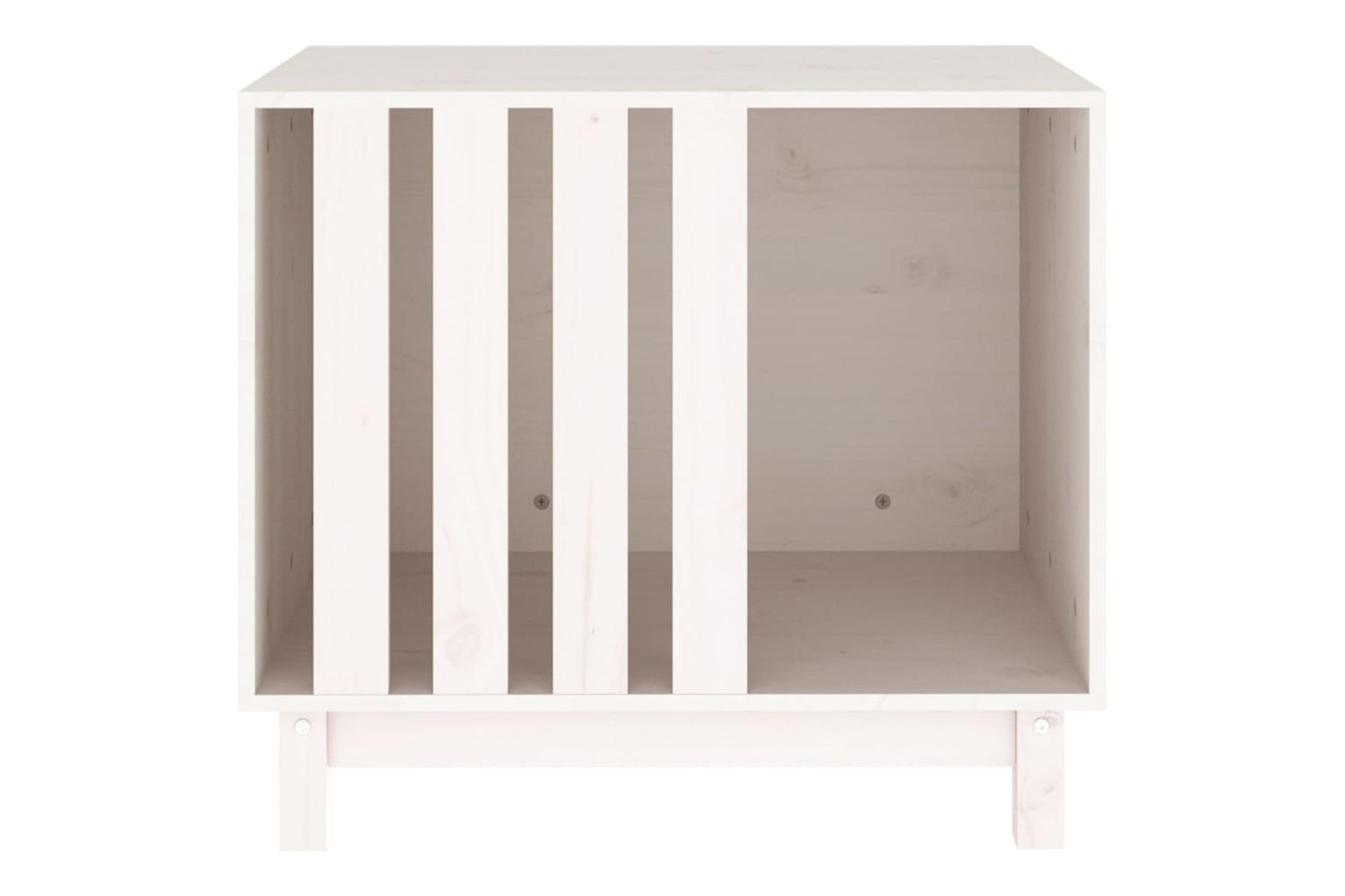 vidaXL 822482 Dog House White 70x50x62cm Solid Wood Pine-4