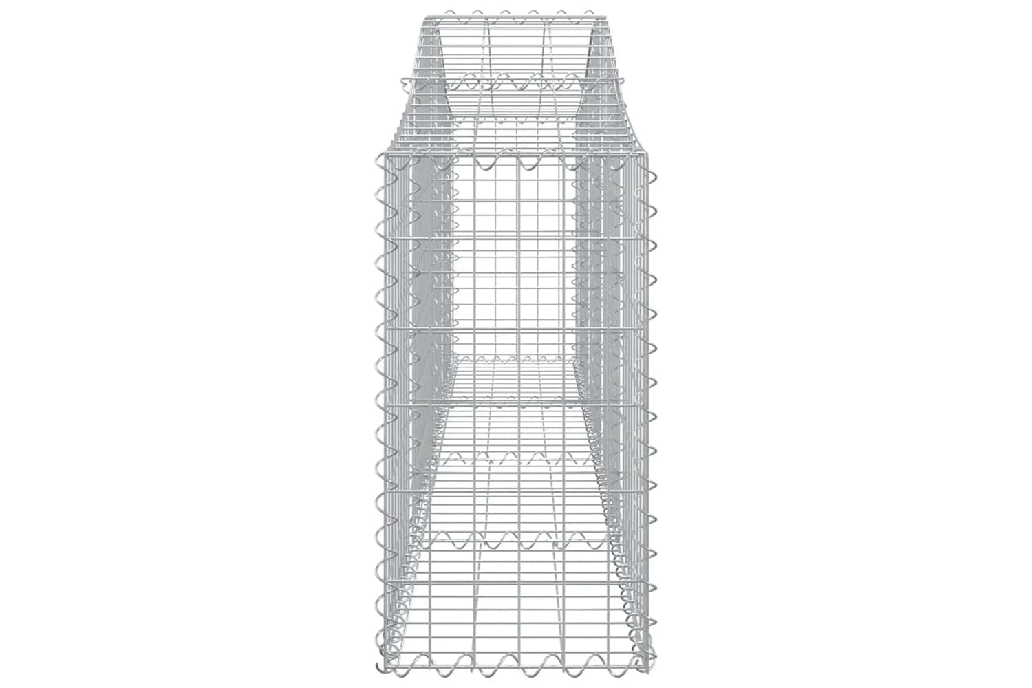 vidaXL 3145389 Arched Gabion Baskets 3 Pcs 200x30x60/80cm Galvanised Iron-4