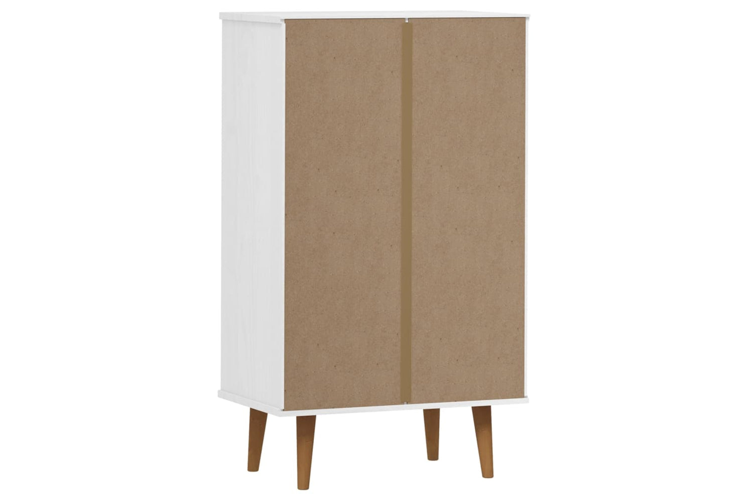 vidaXL 350526 Shoe Cabinet Molde White 59,5x35x103cm Solid Wood Pine-6