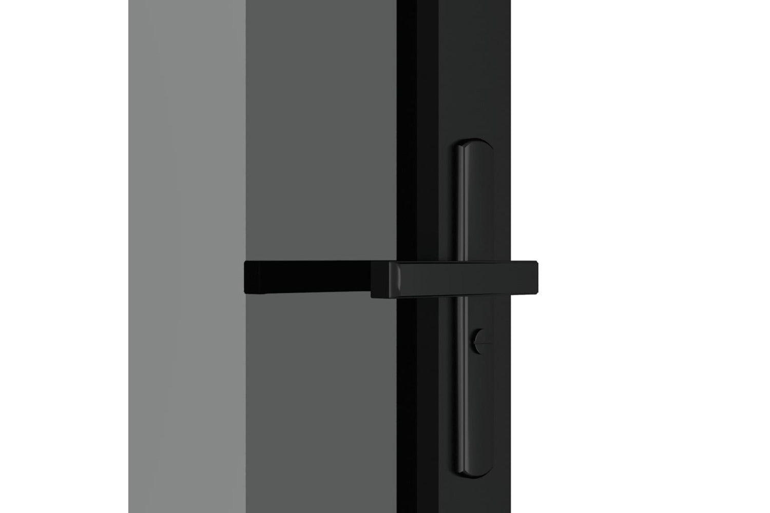 vidaXL 350567 Interior Door 102.5x201.5cm Black Esg Glass And Aluminium-4