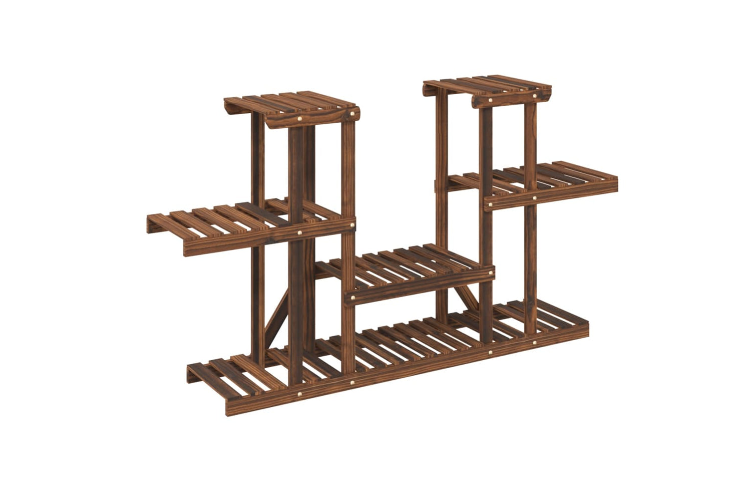 vidaXL 362853 Flower Stand 110x25x73cm Solid Wood Fir-3