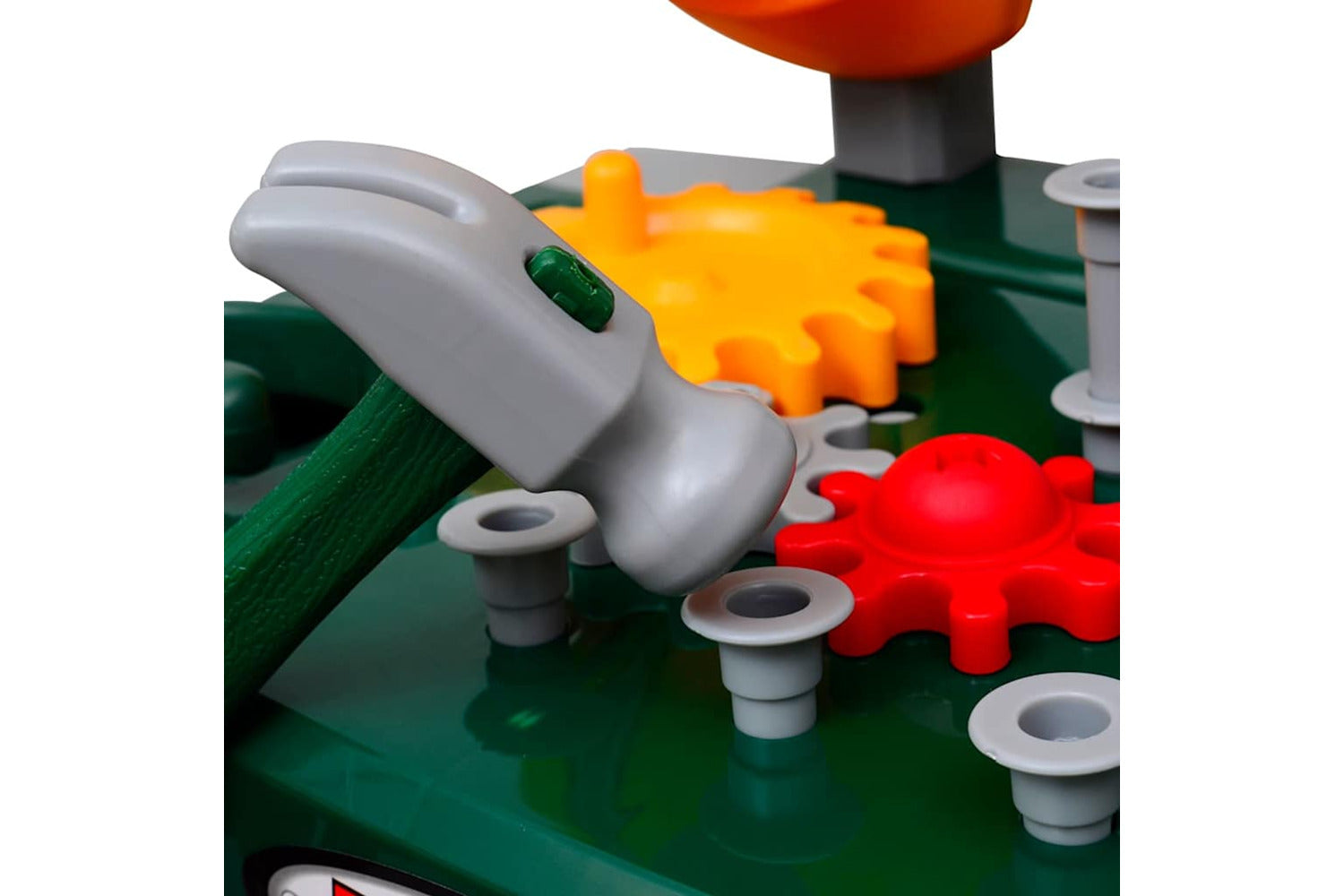 Vidaxl Kids'/children's Playroom Toy Workbench With Tools Green + Grey-4