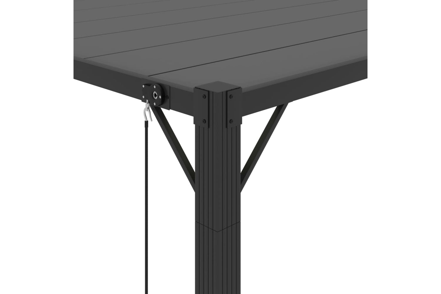 Vidaxl Gazebo With Louvered Roof 3x4 M Anthracite Fabric And Aluminium-6