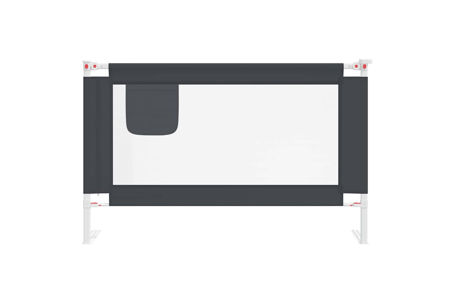 Vidaxl Toddler Safety Bed Rail Dark Grey 120x25 Cm Fabric-2