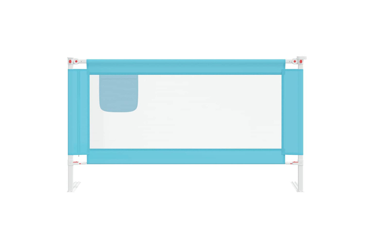 Vidaxl Toddler Safety Bed Rail Blue 150x25 Cm Fabric-2