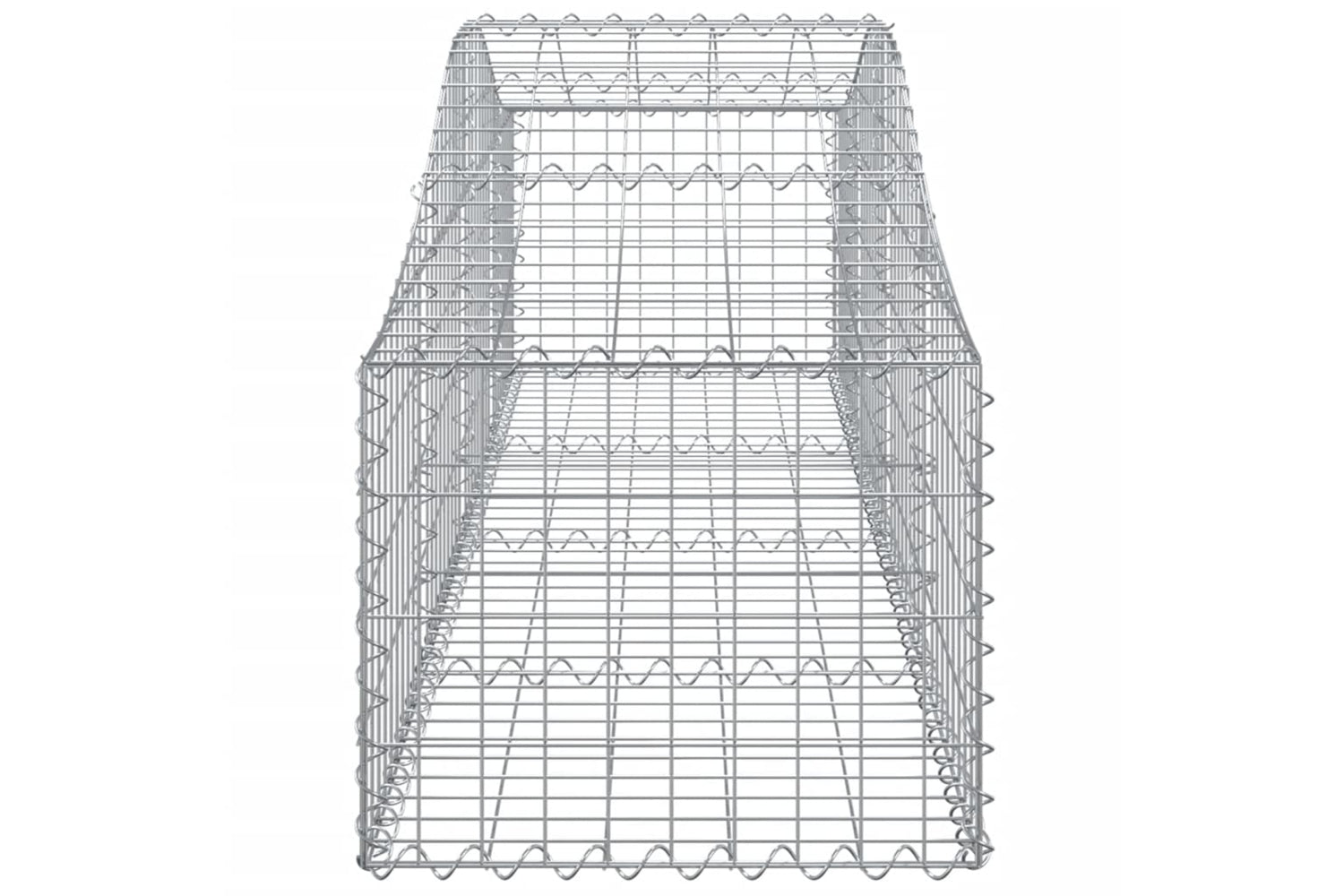 vidaXL 3145580 Arched Gabion Baskets 5 Pcs 200x50x40/60cm Galvanised Iron-4