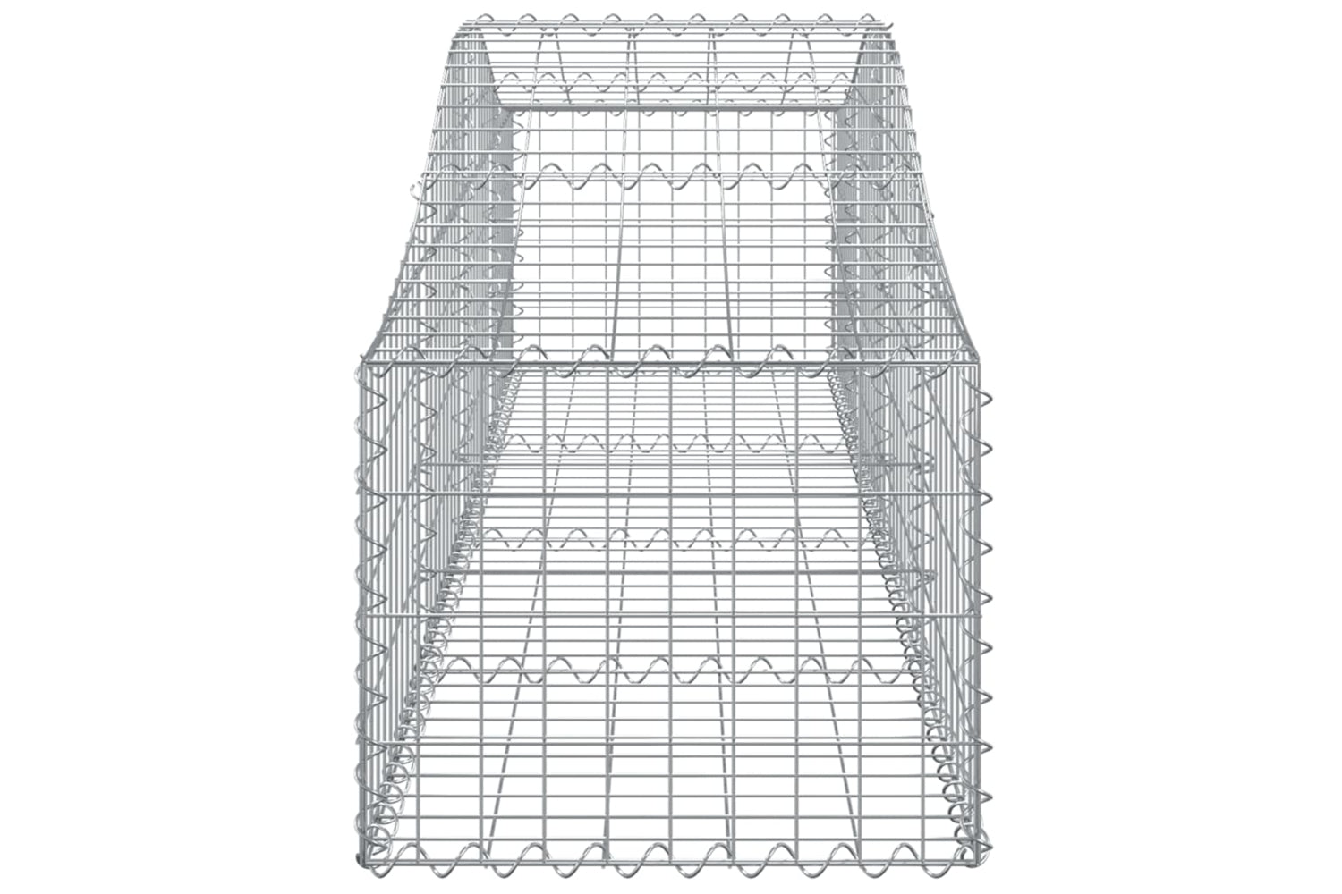 vidaXL 3145581 Arched Gabion Baskets 6 Pcs 200x50x40/60cm Galvanised Iron-4