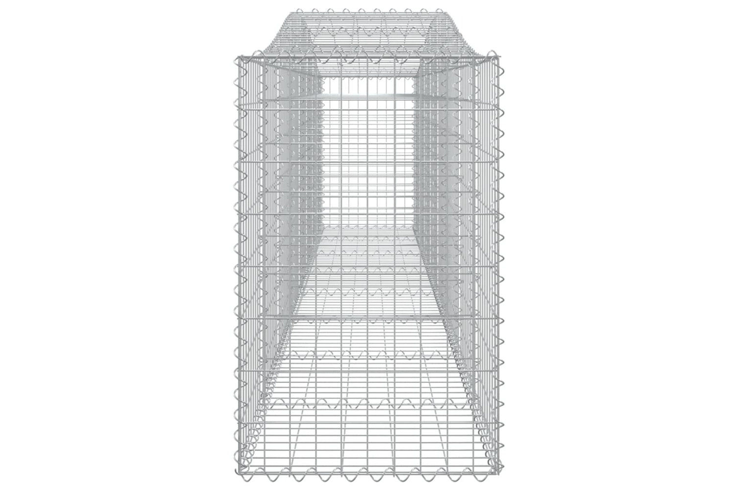vidaXL 3145953 Arched Gabion Baskets 20 Pcs 400x50x80/100cm Galvanised Iron-4