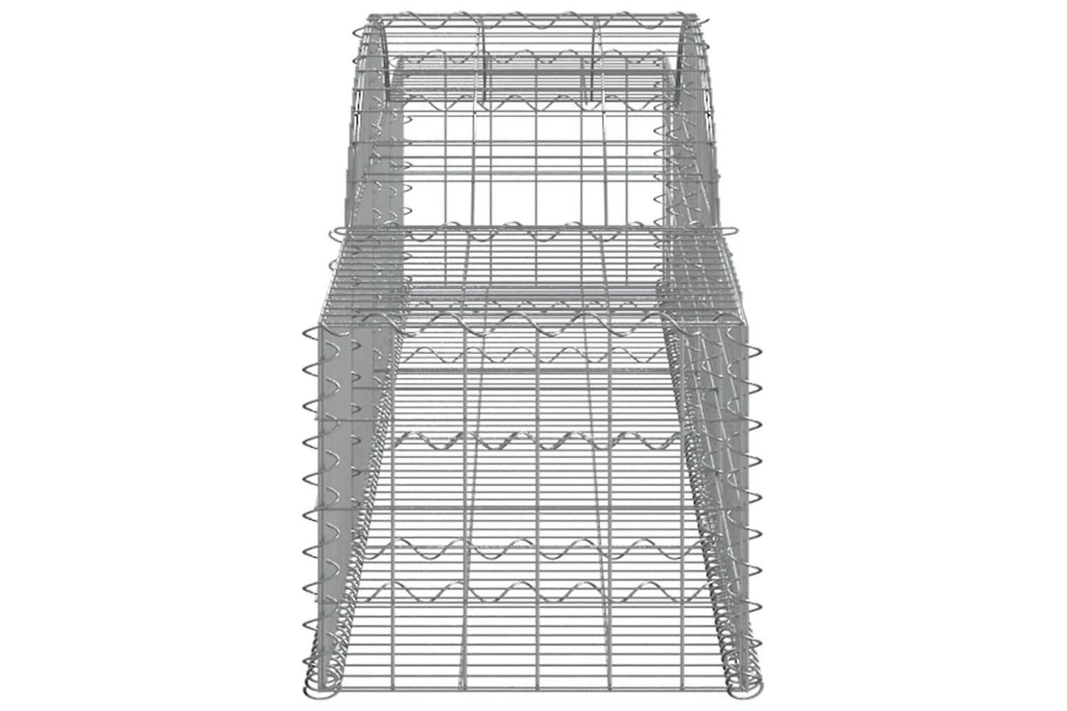 vidaXL 3146653 Arched Gabion Baskets 8 Pcs 300x50x40/60cm Galvanised Iron-4