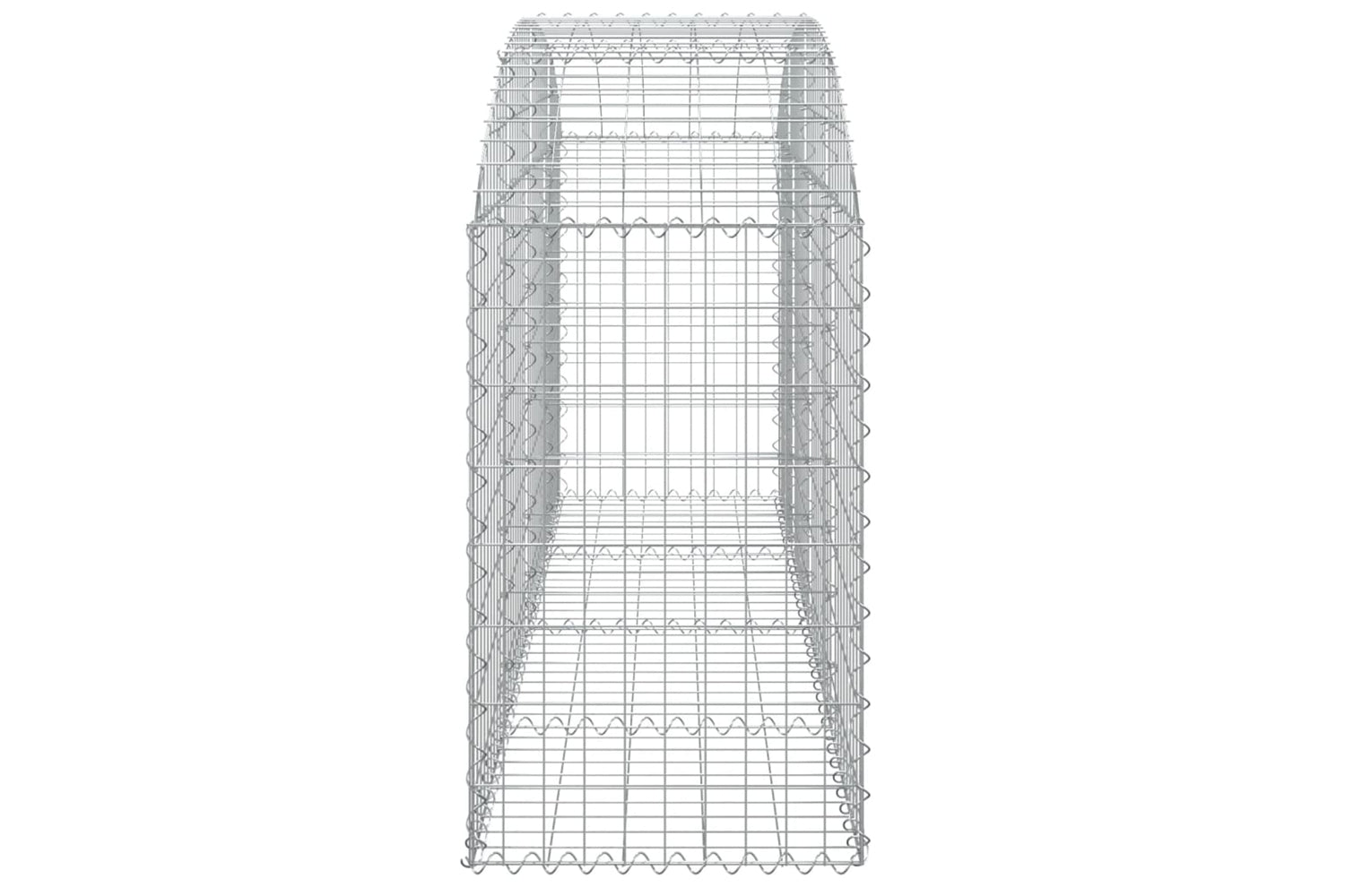 vidaXL 153474 Arched Gabion Basket 200x50x80/100cm Galvanised Iron-3