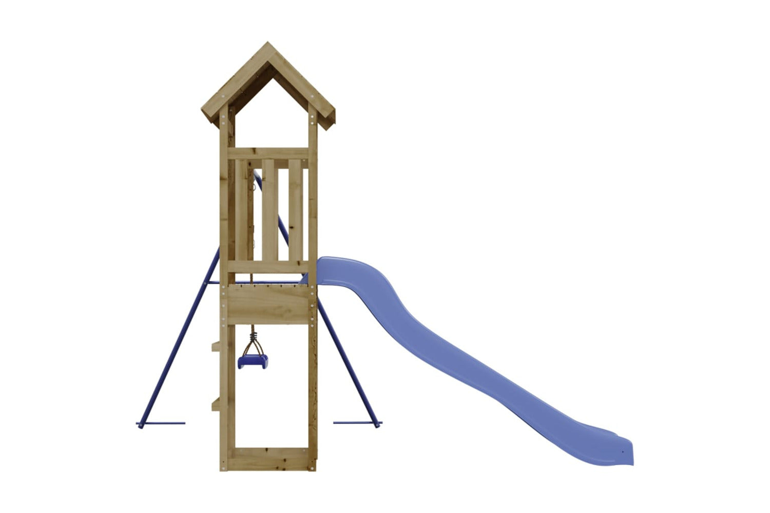 Vidaxl 3155821 Playhouse With Slide Swing Impregnated Wood Pine-5