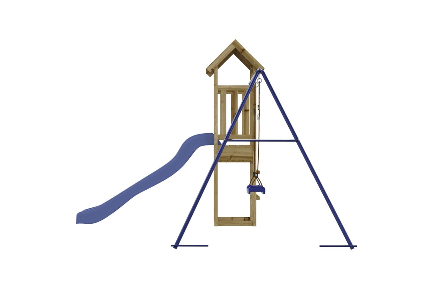 Vidaxl 3155821 Playhouse With Slide Swing Impregnated Wood Pine-6