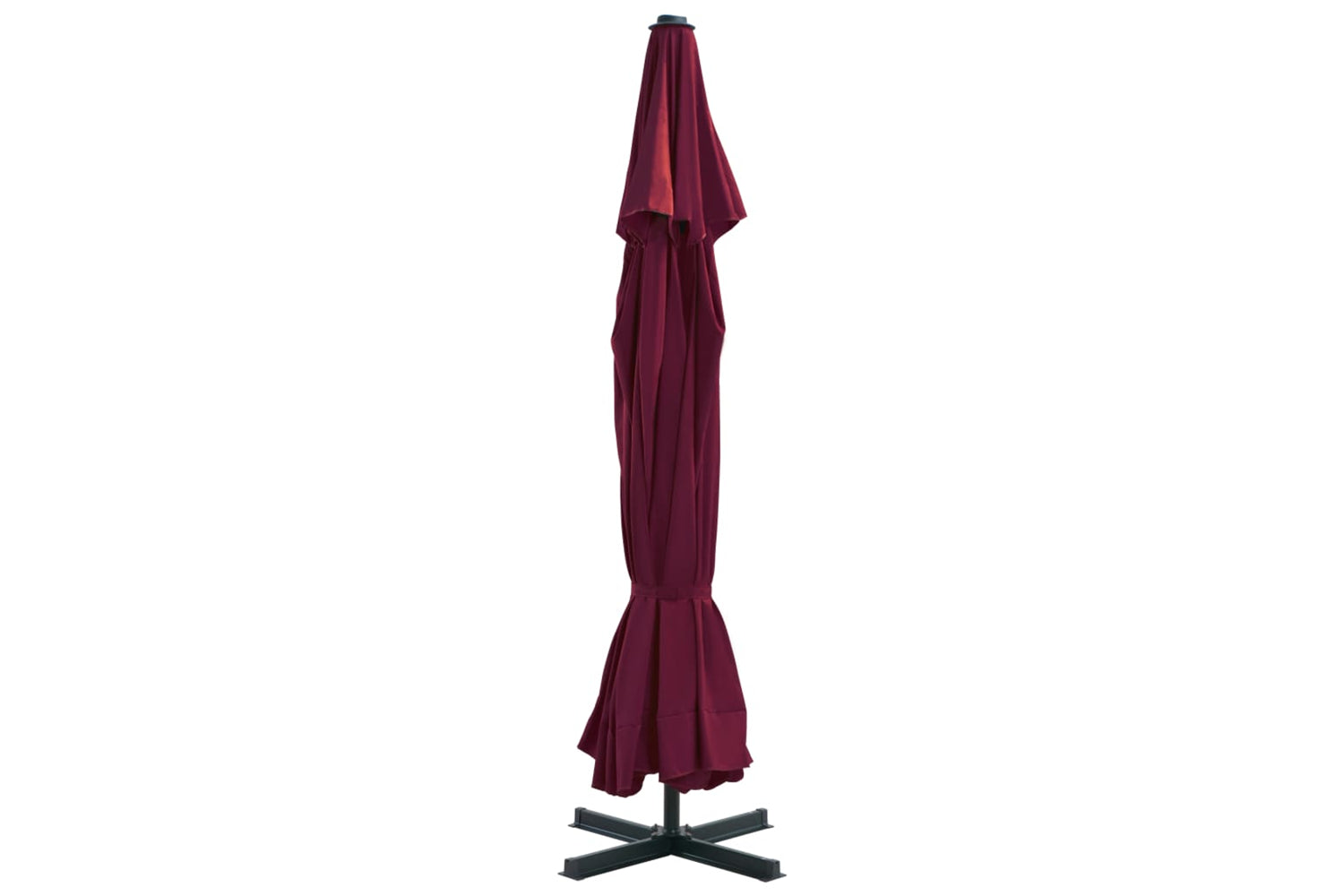 vidaXL 44476 Outdoor Parasol With Aluminium Pole 500cm Bordeaux Red-3