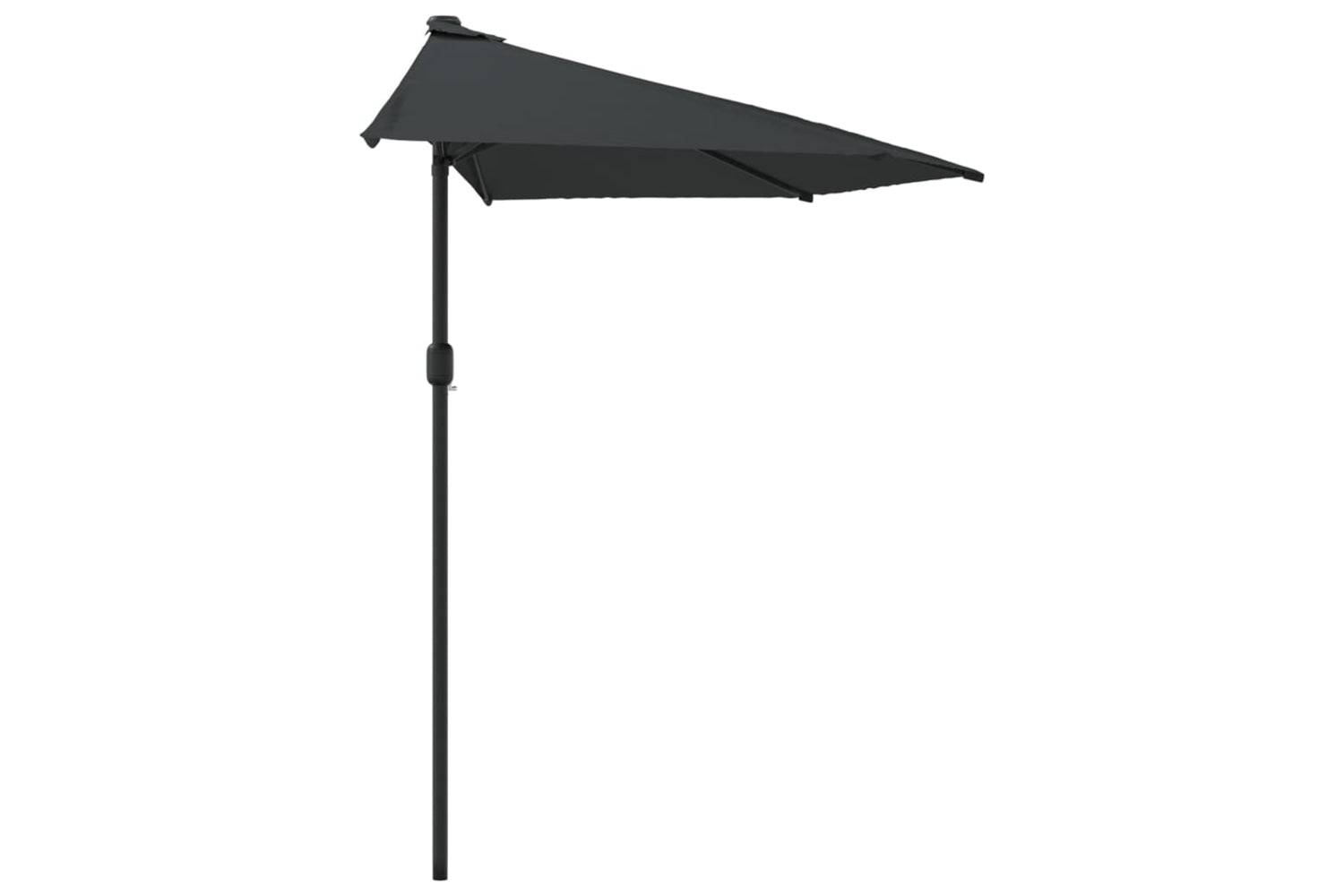 vidaXL 44589 Balcony Parasol With Aluminium Pole Anthracite 270x144cm Half-3