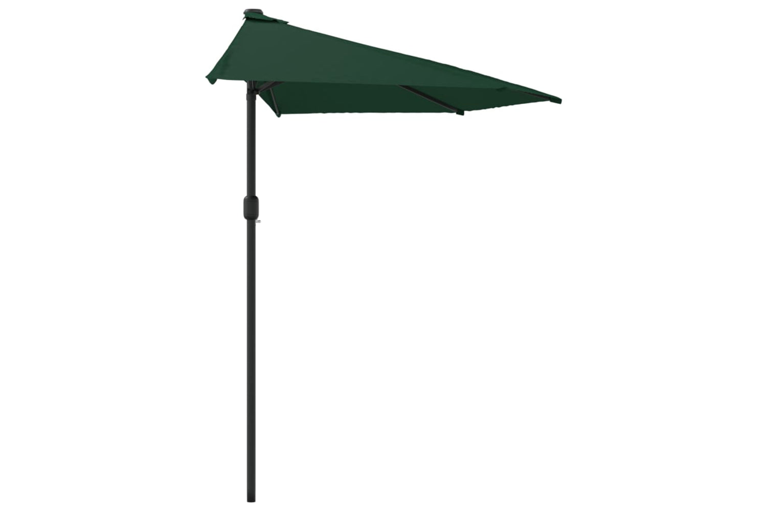 vidaXL 44588 Balcony Parasol With Aluminium Pole Green 270x144cm Half-3