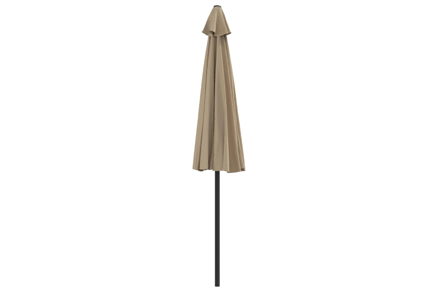 vidaXL 44590 Balcony Parasol With Aluminium Pole Taupe 270x144cm Half-4