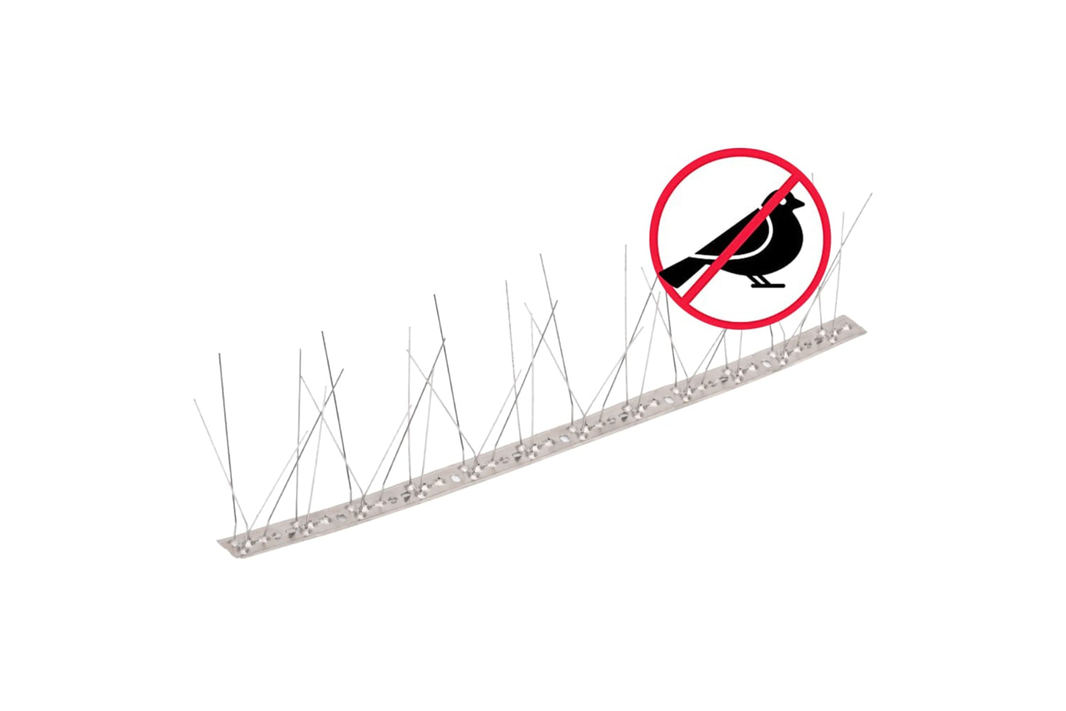 Vidaxl 170236 5-row Stainless Steel Bird & Pigeon Spikes Set Of 6 3 M-6