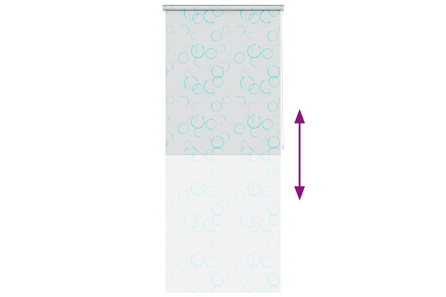 Vidaxl Shower Roller Blind 100x240 Cm Bubble-4