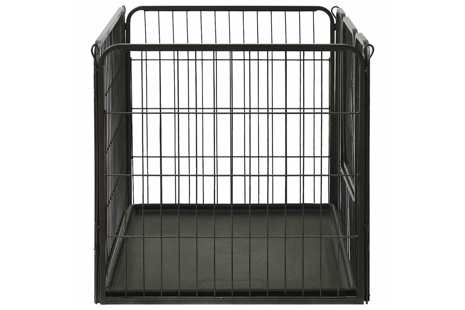 vidaXL 170575 Puppy Playpen Steel 91.5x59x61cm-4