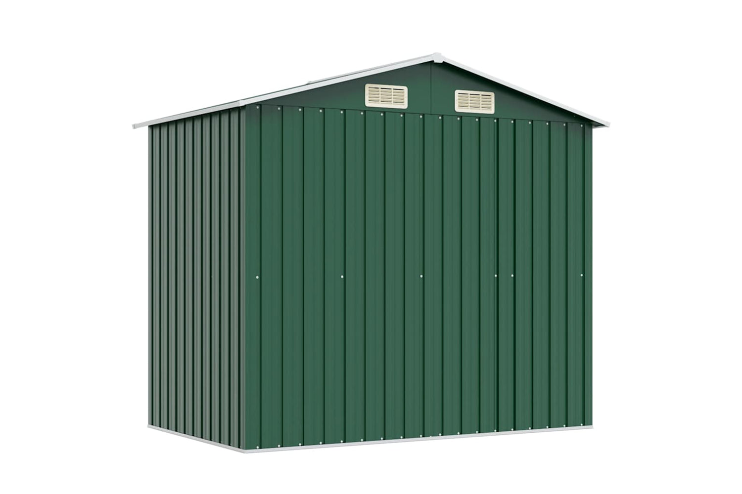 vidaXL 42909 Garden Storage Shed Green Metal 204x132x186cm-7