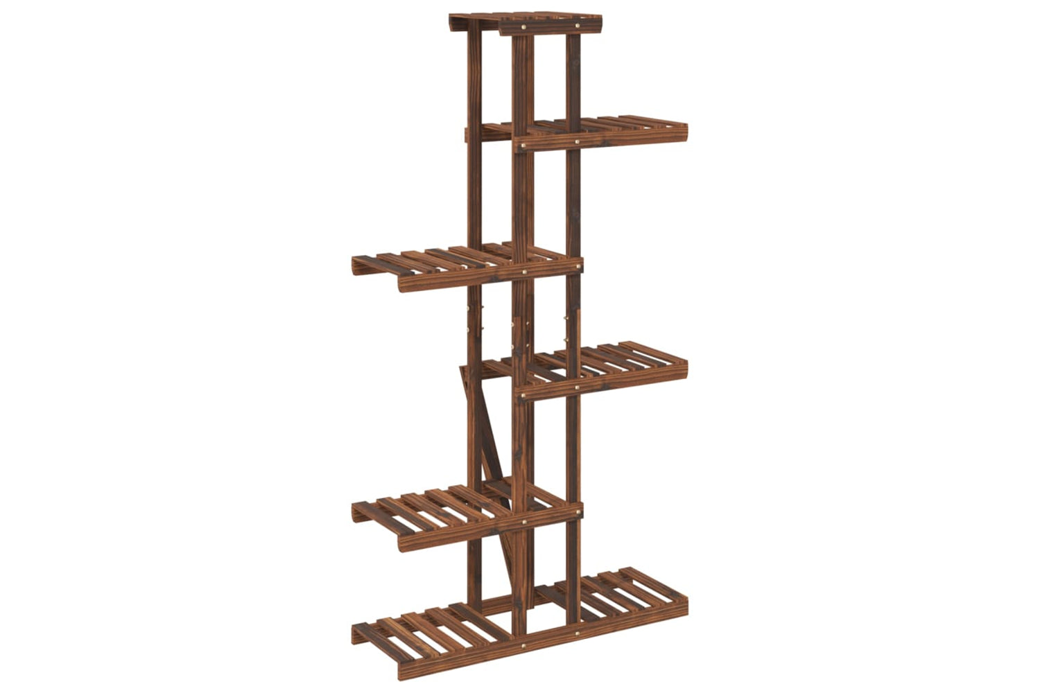 vidaXL 362865 Flower Stand 75x25x140.5cm Solid Wood Fir-5