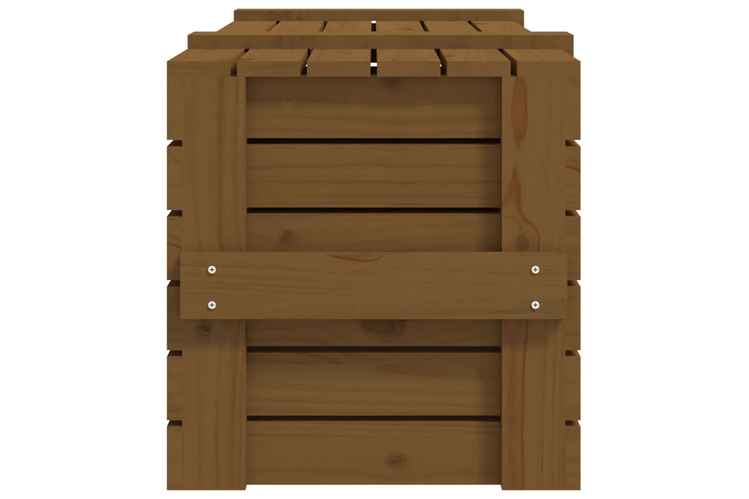 vidaXL 825001 Storage Box Honey Brown 91x40.5x42cm Solid Wood Pine-7