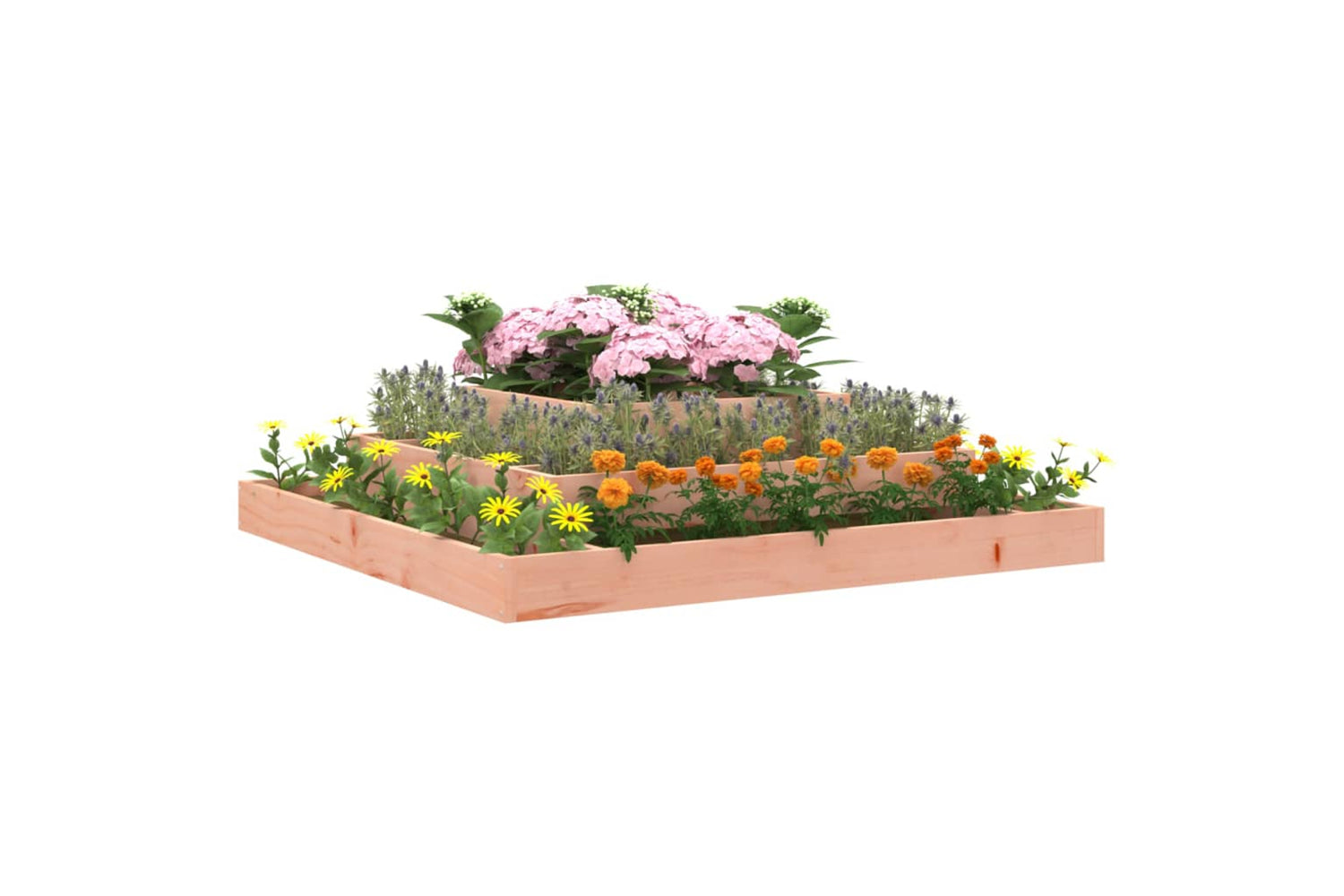 vidaXL 823876 Planter 110x110x27cm Solid Wood Douglas-2