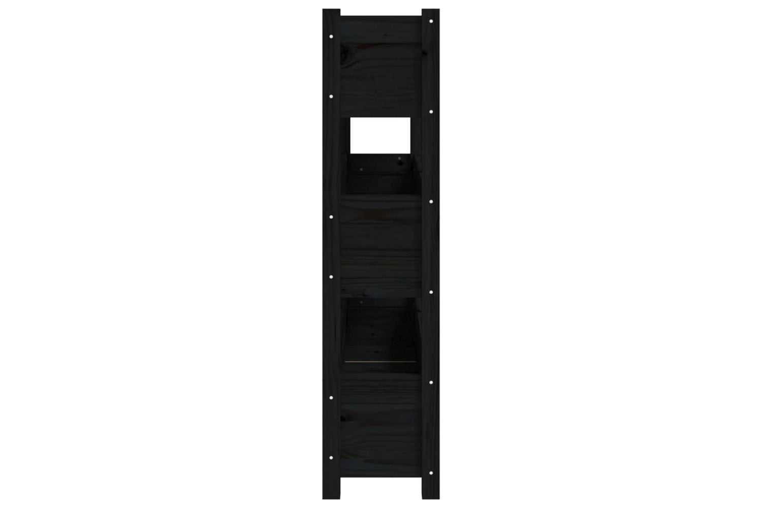 vidaXL 823924 Planter Black 112x25x104.5cm Solid Wood Pine-5